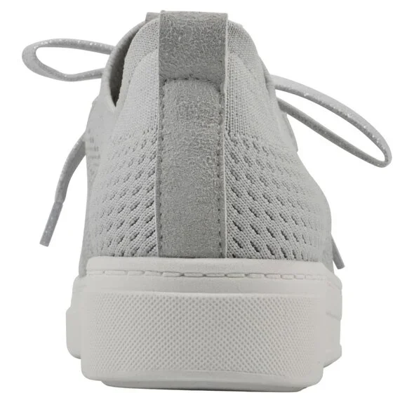 White Mountain Womens Uncut Knit Lace-Up Sneaker W36720 Light Gray 9M - Picture 12 of 14